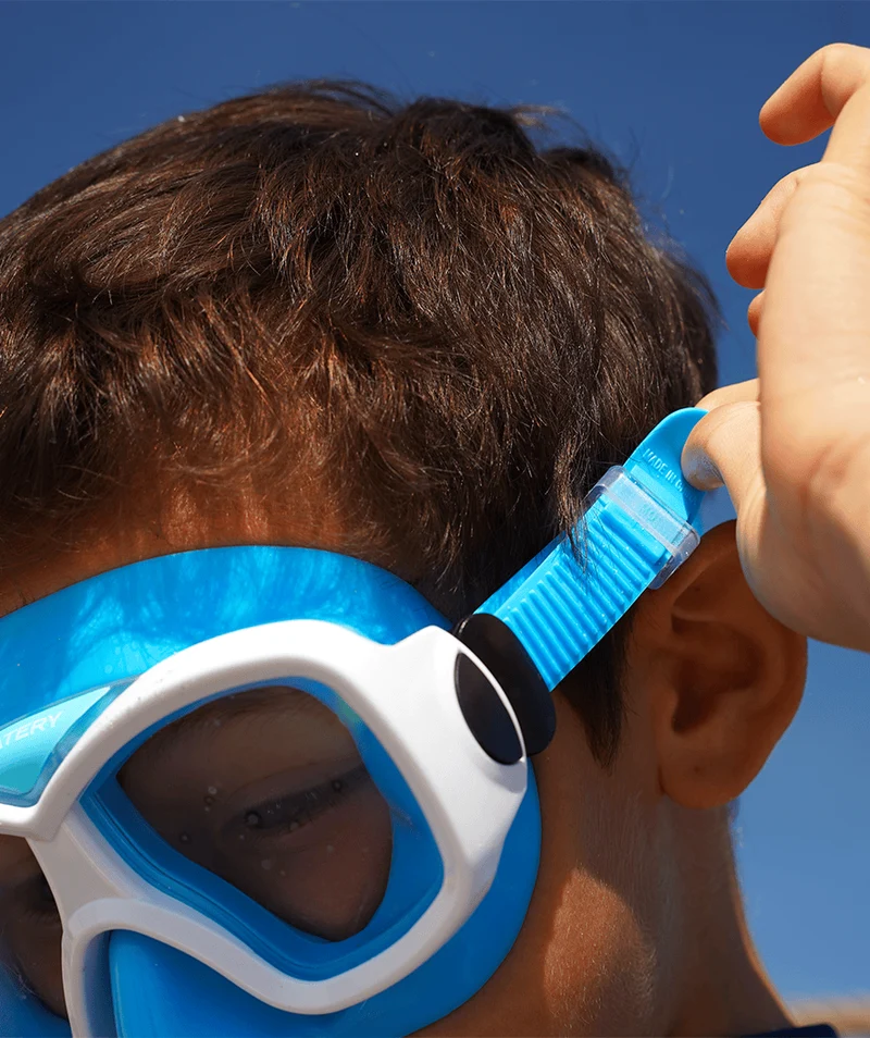 Watery Combo Schnorchelset für Junioren (8-15) - Misu - Blau