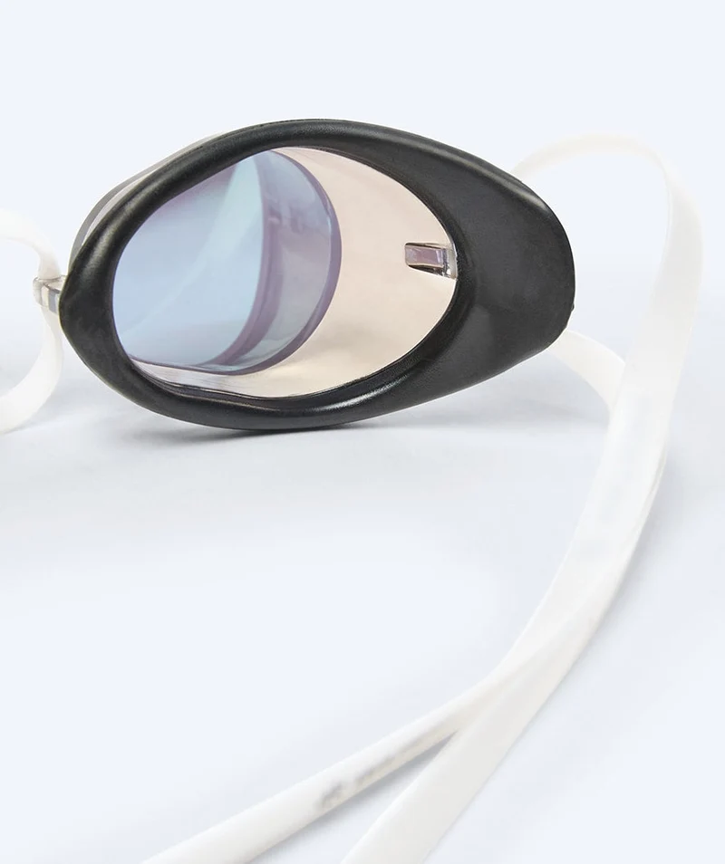 Watery Schwimmbrille - Proflex Swedish Mirror - Weiß/Gold