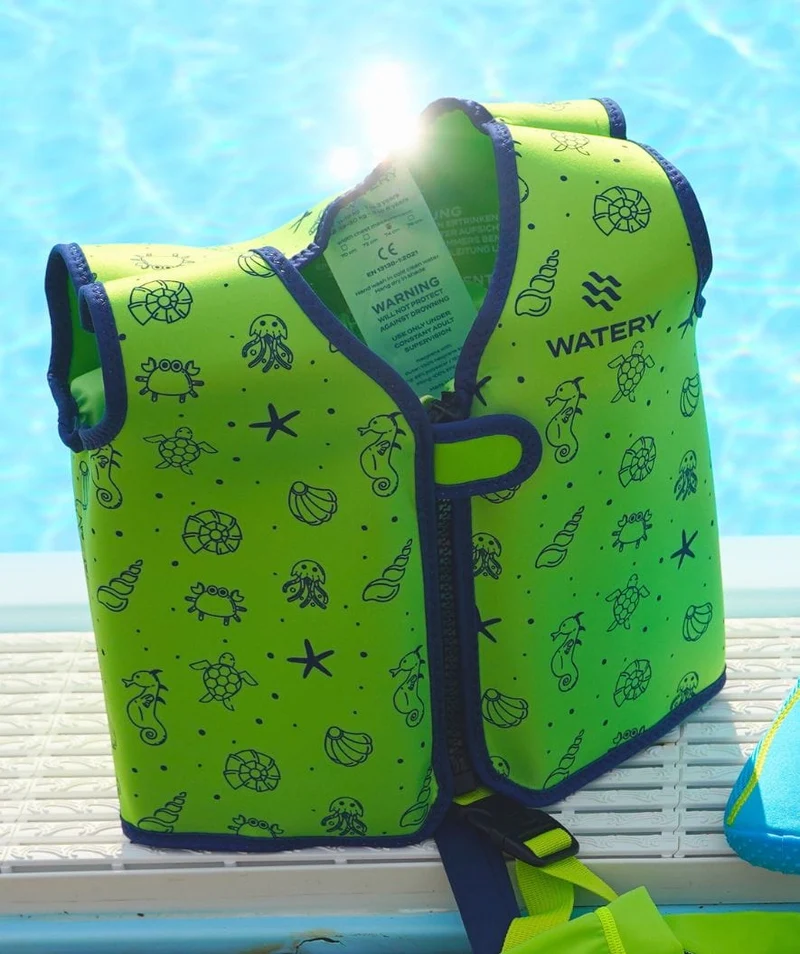 Watery Schwimmweste für Kinder (1-6) - Splashy - Grün
