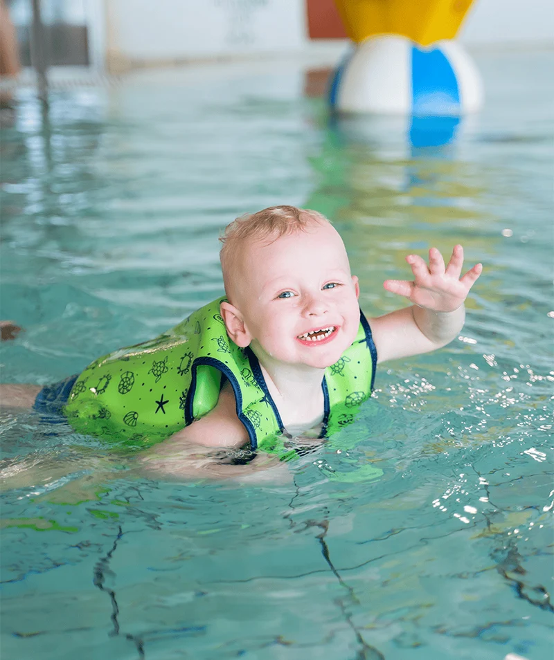 Watery Schwimmweste für Kinder (1-6) - Splashy - Grün