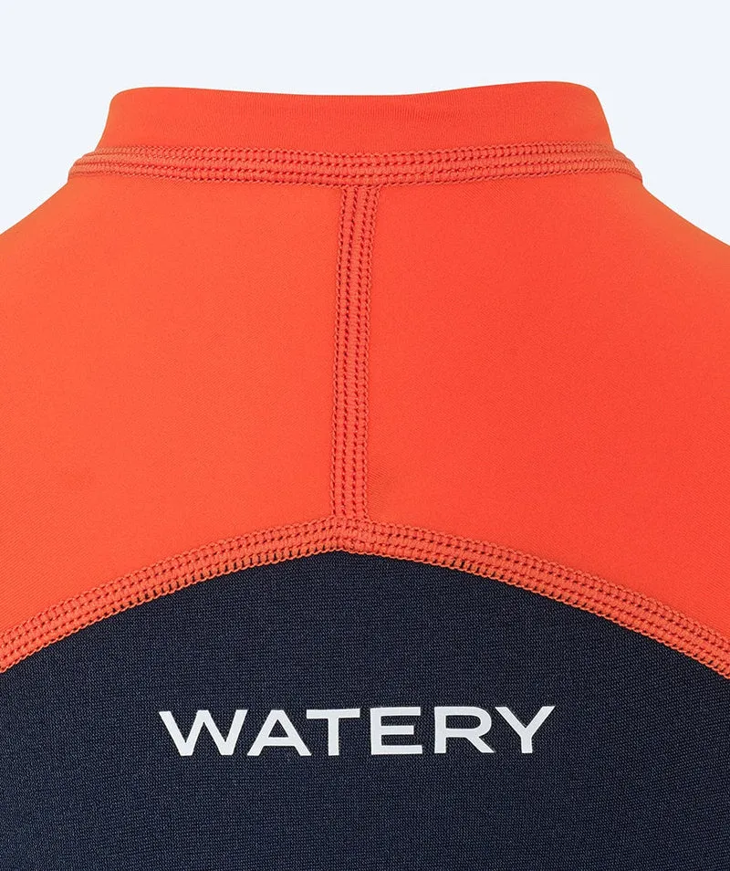 Watery UV Neoprenanzug für Kinder - Calypso Shorty - Orange/Blau