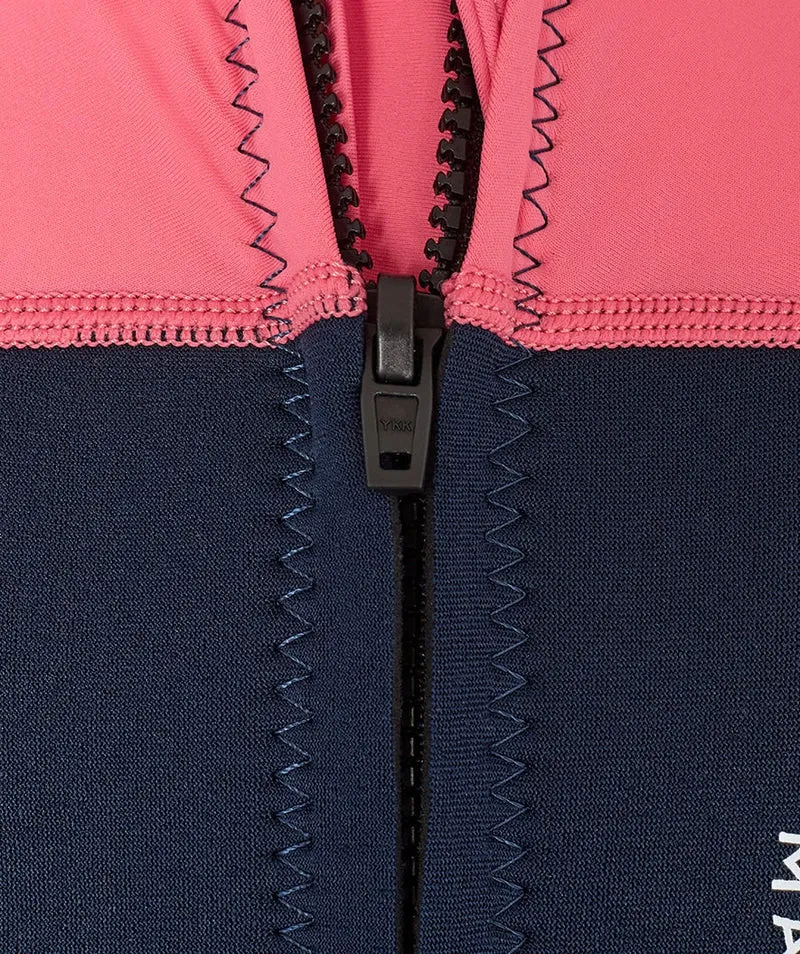 Watery UV Neoprenanzug für Kinder - Calypso Shorty - Koralle/Dunkelblau
