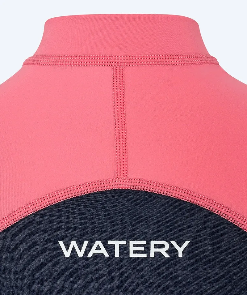 Watery UV Neoprenanzug für Kinder - Calypso Shorty - Koralle/Dunkelblau