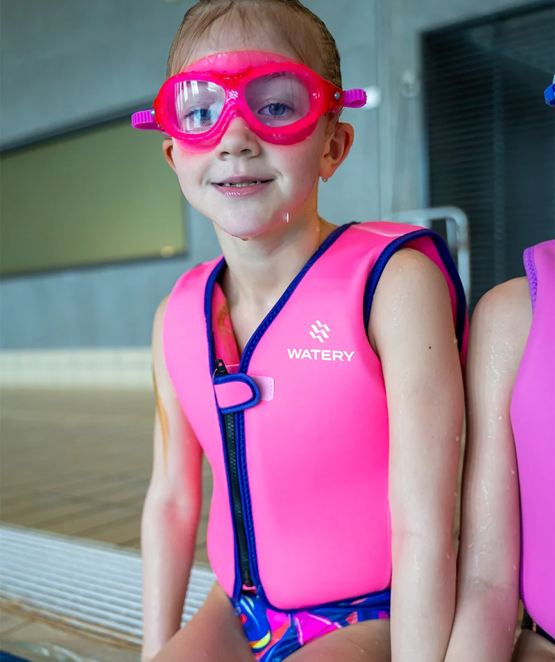 Watery Schwimmweste für Kinder (2-8) - Basic - Rosa