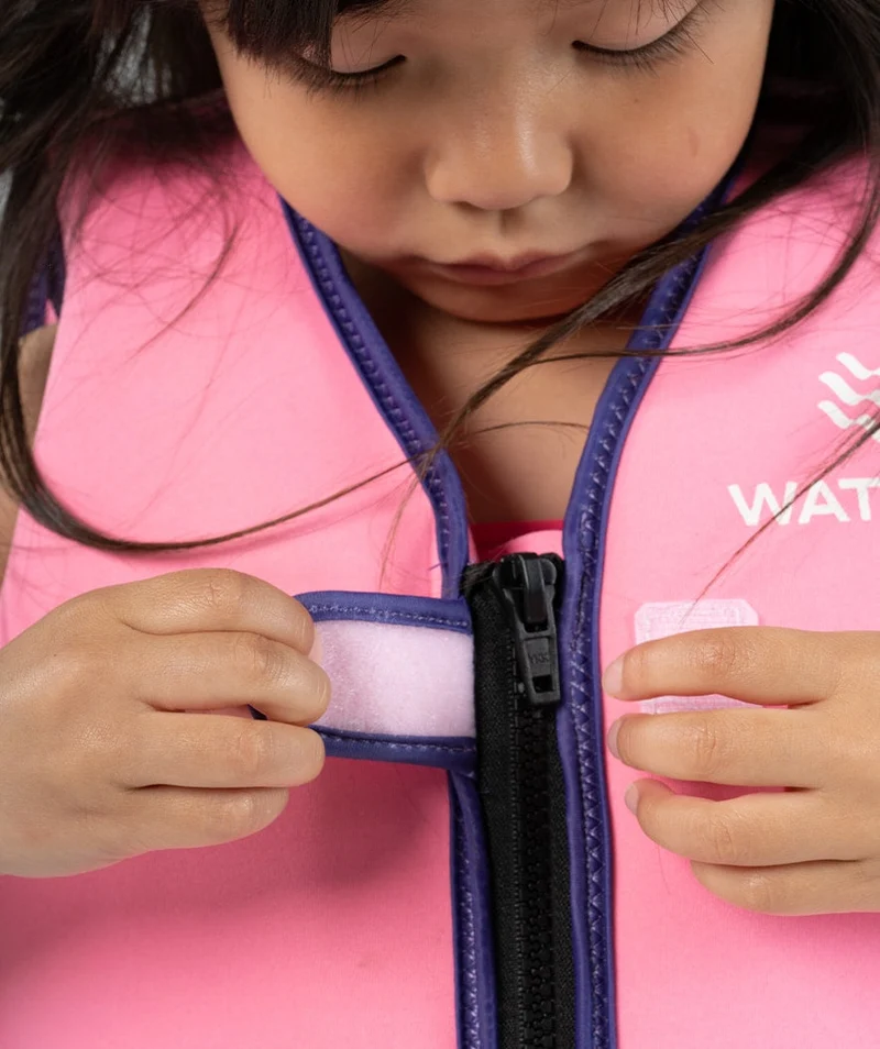 Watery Schwimmweste für Kinder (2-8) - Basic - Rosa