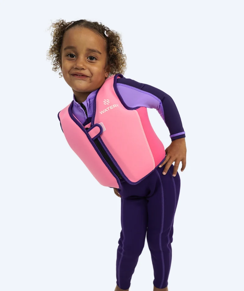 Watery Schwimmweste für Kinder (2-8) - Basic - Rosa