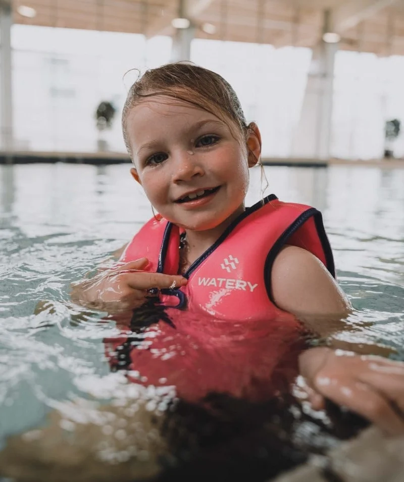 Watery Schwimmweste für Kinder (2-8) - Basic - Rosa