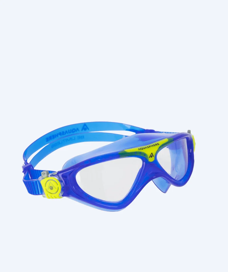 Aquasphere Schwimmmaske für Junioren (6-12) - Vista - Blau/Gelb
