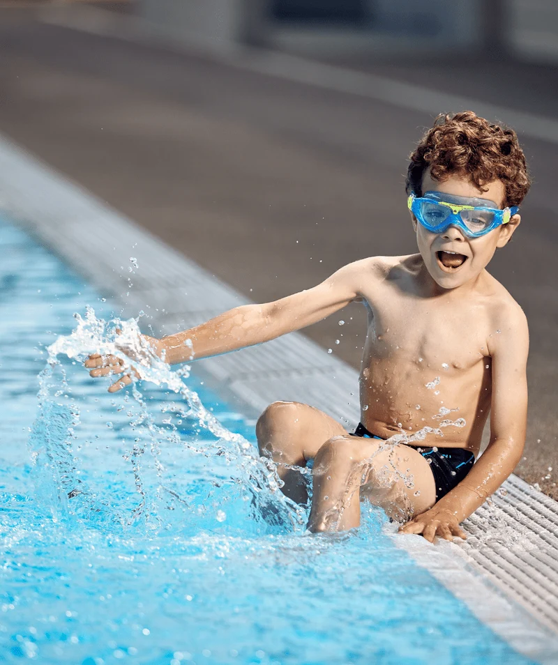 Aquasphere Schwimmmaske für Junioren (6-12) - Vista - Blau/Gelb