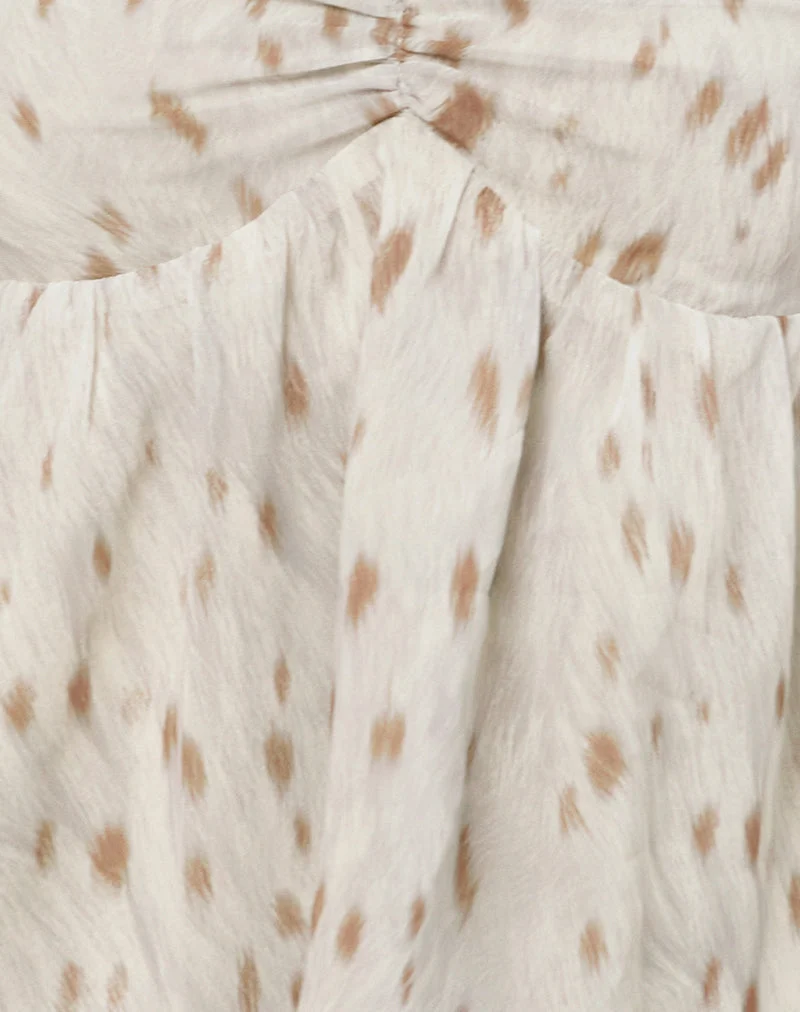 Setsuko Bandeau-Langarmshirt in Bambi Elfenbein
