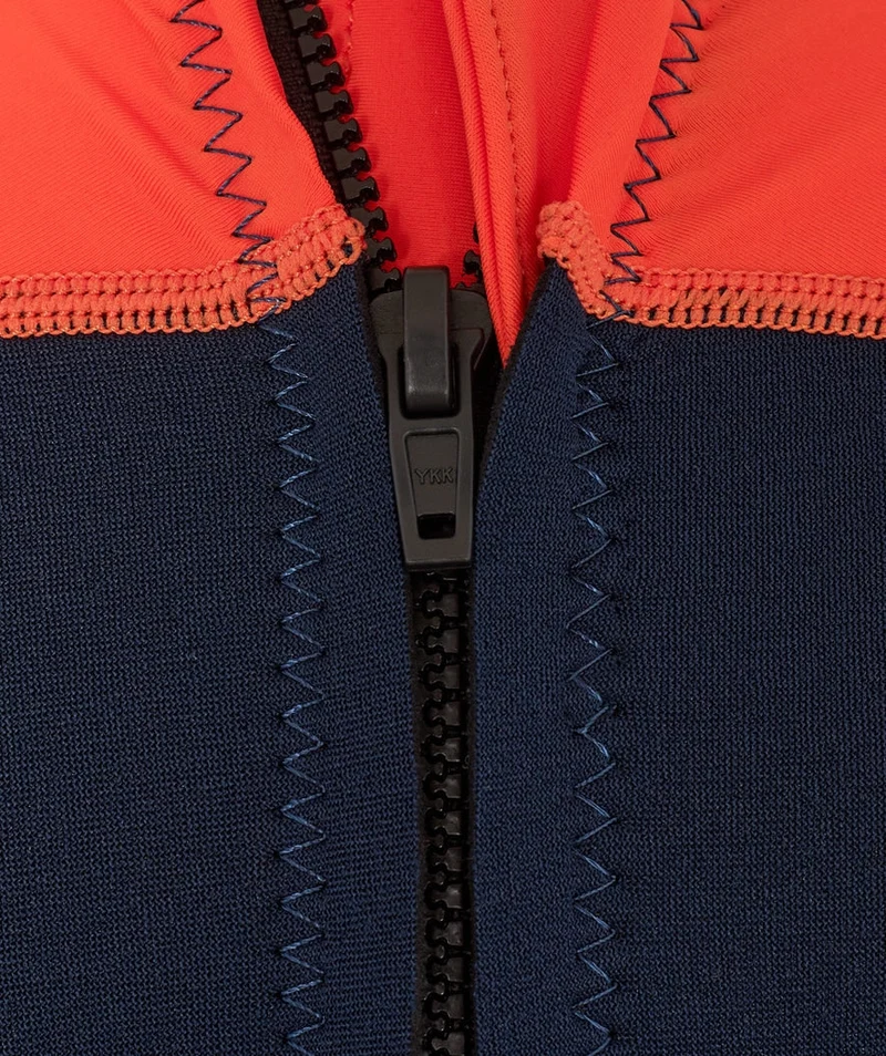 Watery UV Neoprenanzug für Kinder - Calypso Langarm - Orange/Blau