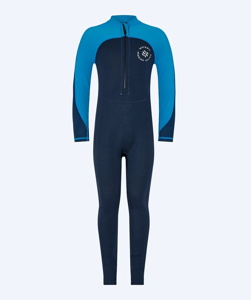 Watery UV Neoprenanzug für Kinder - Calypso Full-Body - Blau/Dunkelblau