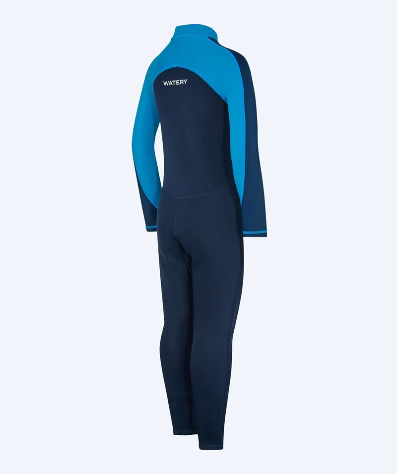 Watery UV Neoprenanzug für Kinder - Calypso Full-Body - Blau/Dunkelblau