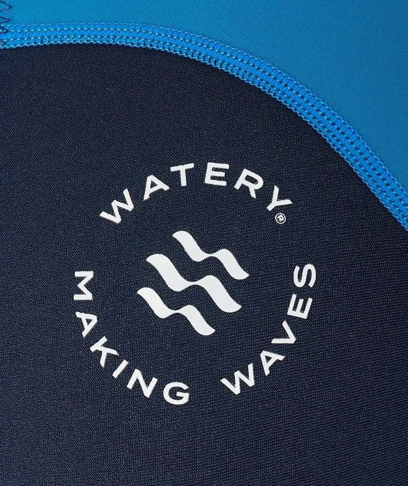 Watery UV Neoprenanzug für Kinder - Calypso Full-Body - Blau/Dunkelblau