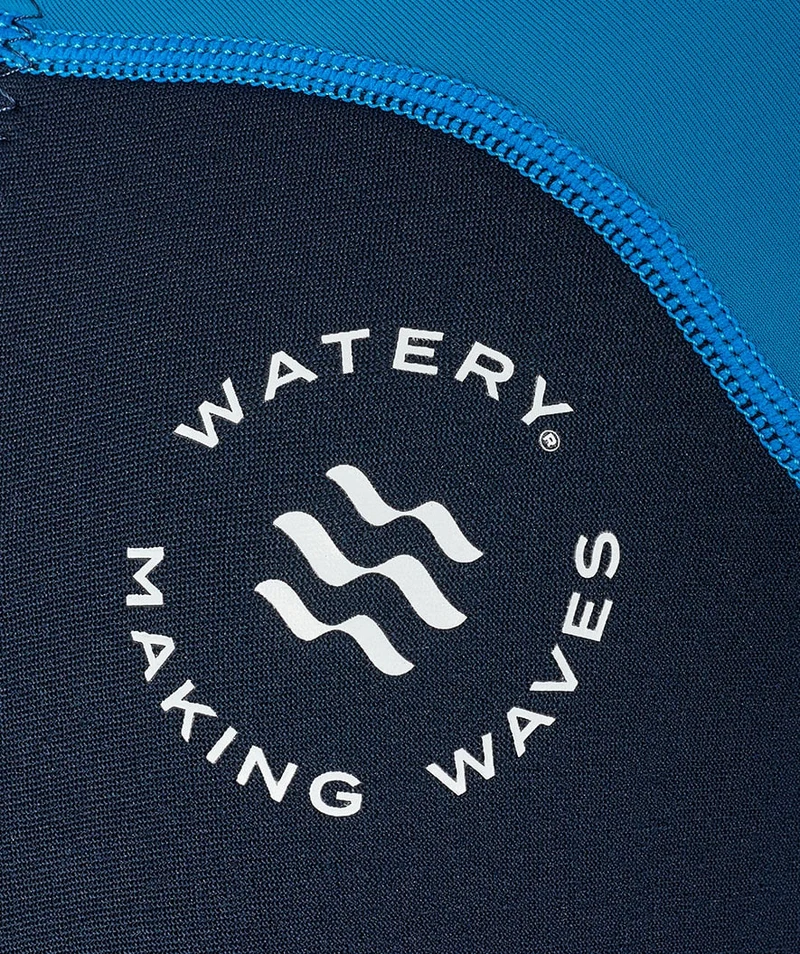 Watery UV Neoprenanzug für Kinder - Calypso Langarm - Blau/Dunkelblau
