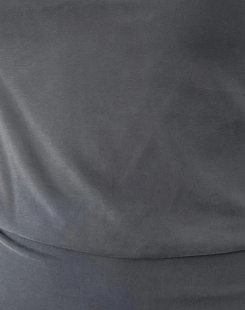 Leocadia Bandeau-Top in Dunkelgrau