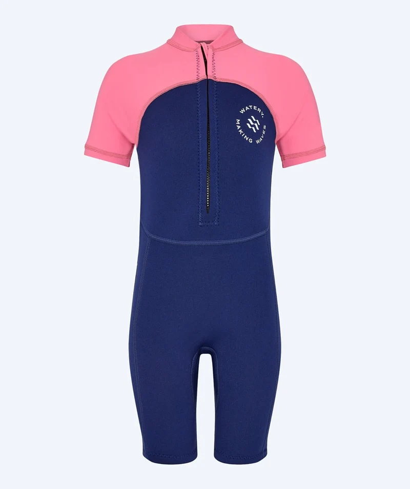 Watery UV Neoprenanzug für Kinder - Calypso Shorty - Rosa