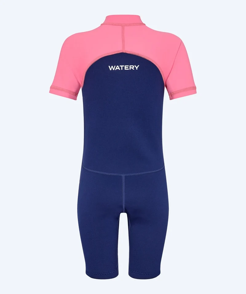 Watery UV Neoprenanzug für Kinder - Calypso Shorty - Rosa