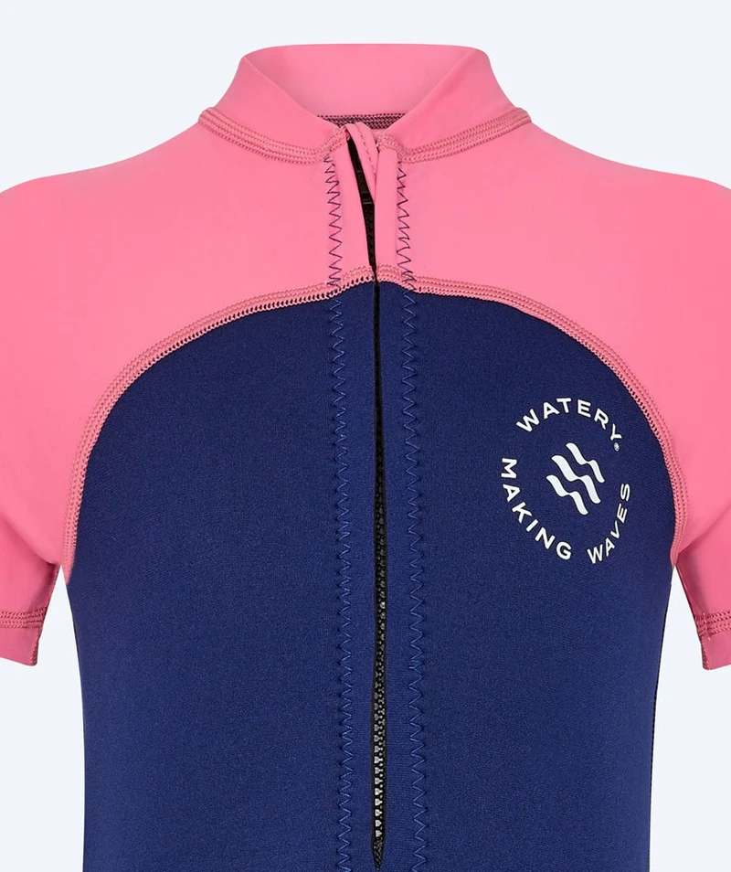 Watery UV Neoprenanzug für Kinder - Calypso Shorty - Rosa