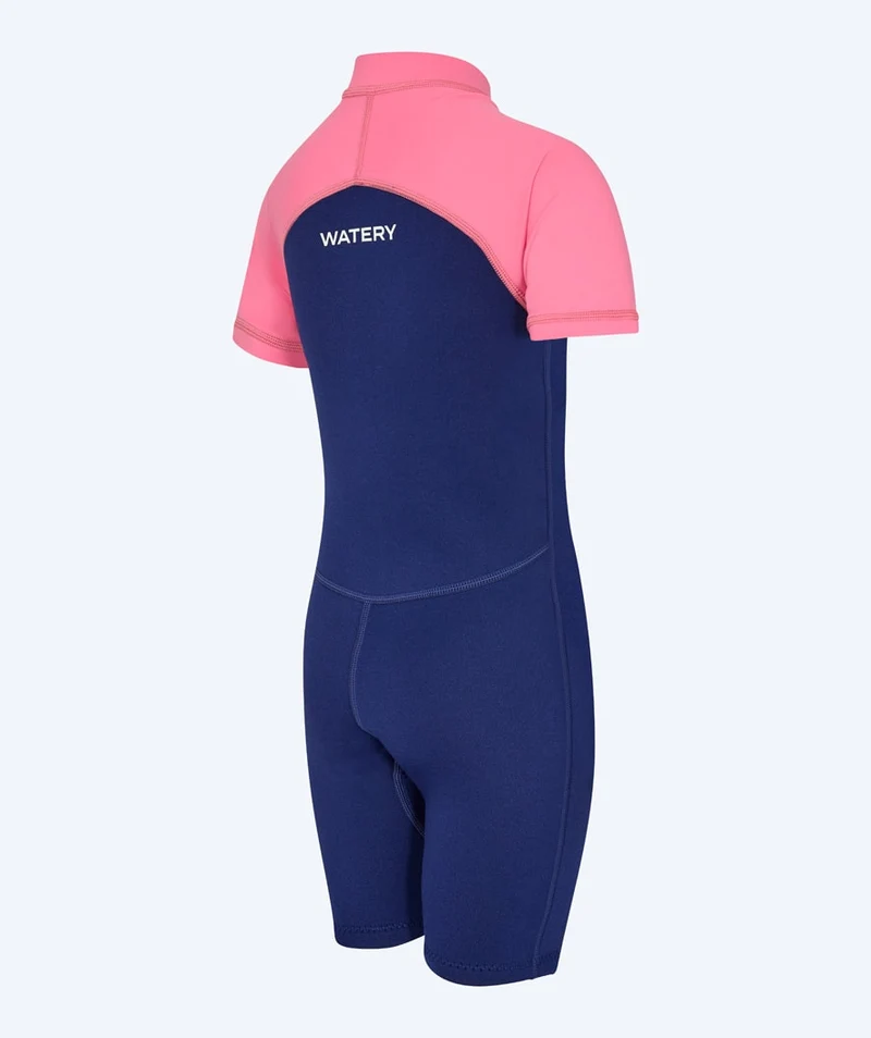 Watery UV Neoprenanzug für Kinder - Calypso Shorty - Rosa