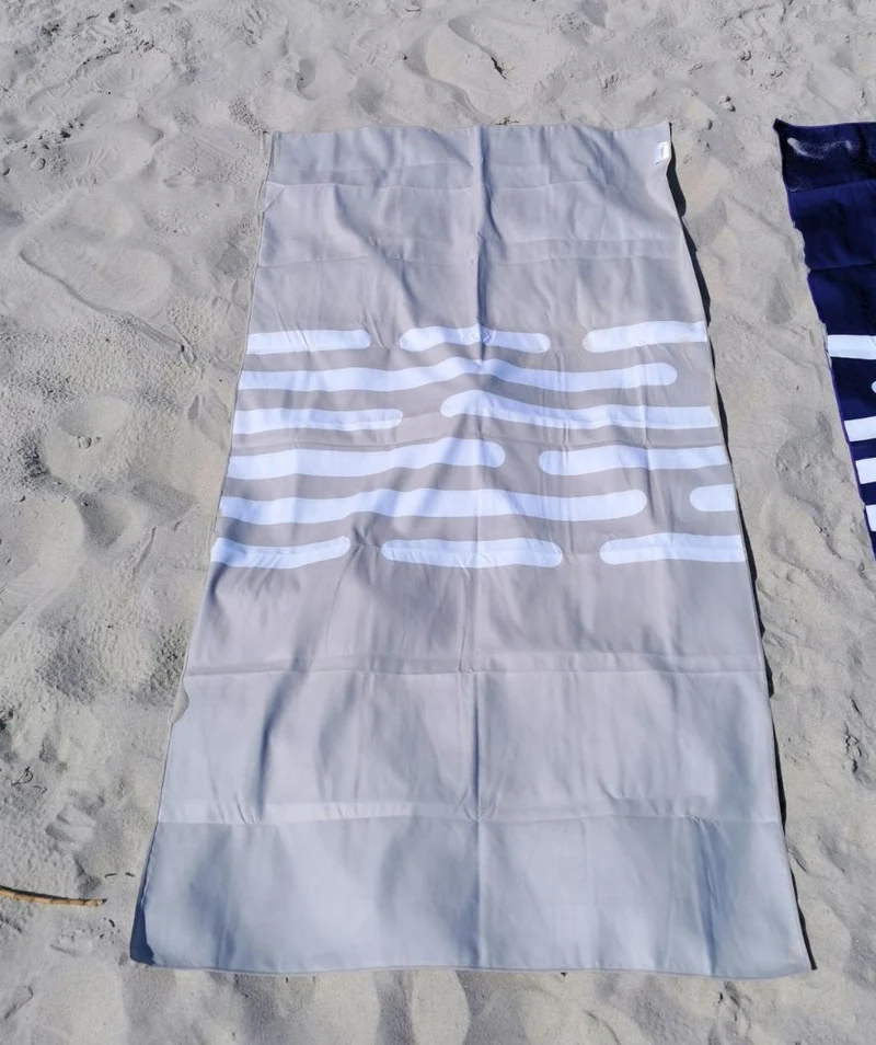 Watery Mikrofaser Badetuch (160 x 80 cm) - Eco Nebraska - Sand