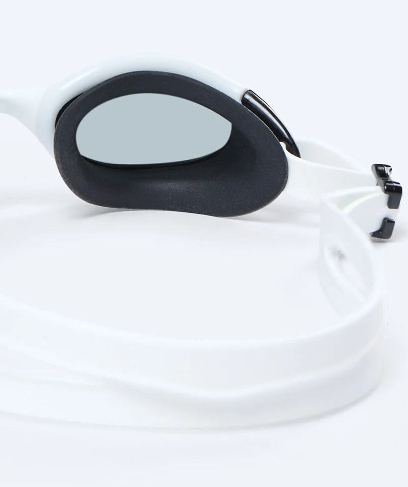 Watery Schwimmbrille für Kinder - Wade Mirror - Weiß/Silber