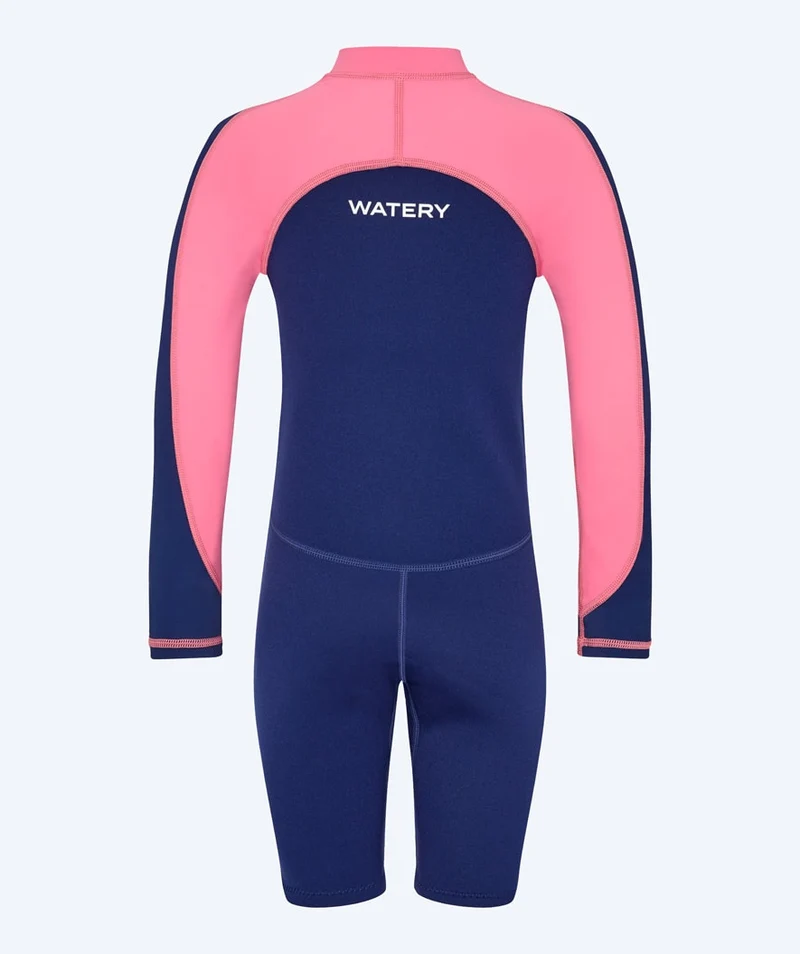 Watery UV Neoprenanzug für Kinder - Calypso Langarm - Rosa
