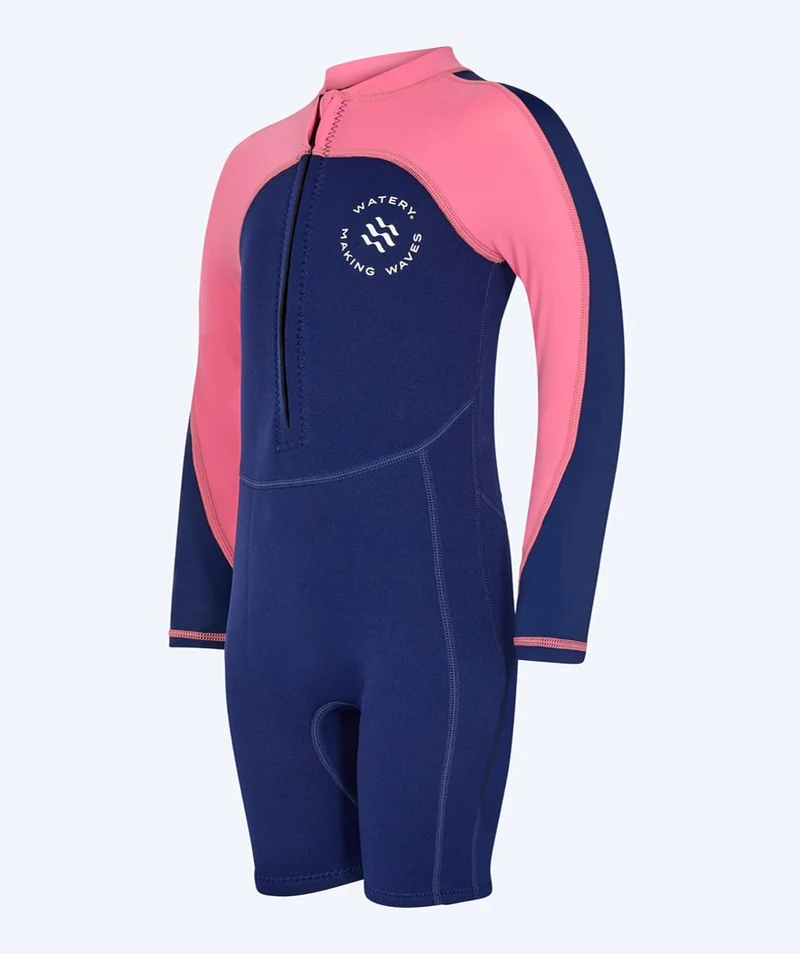 Watery UV Neoprenanzug für Kinder - Calypso Langarm - Rosa