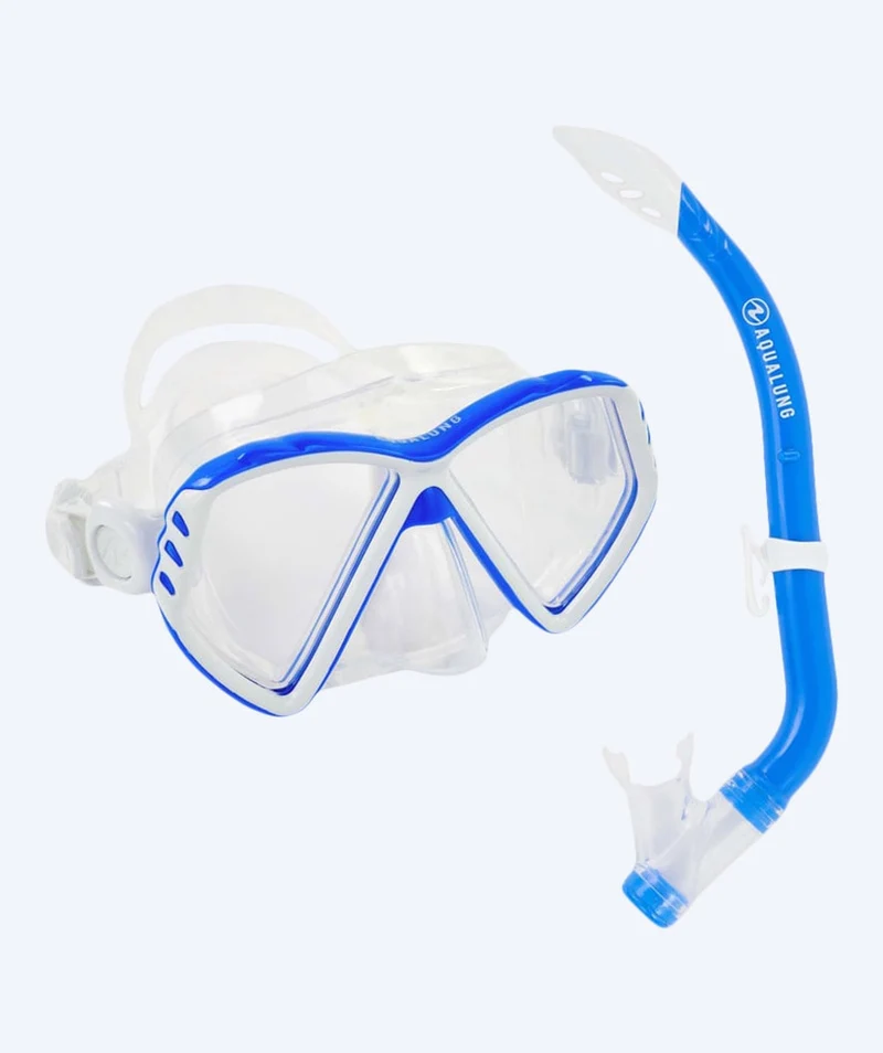 Aqualung Combo Schnorchelset für Kinder (8-18) - Combo Cub - Klar/Blau