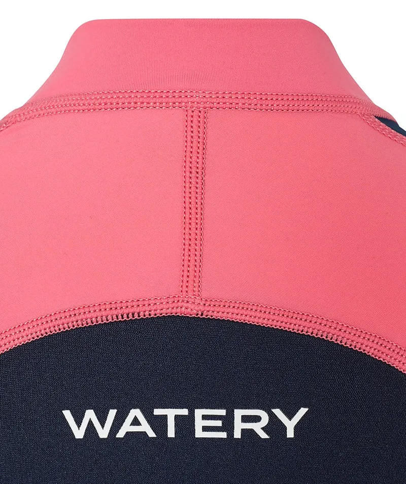 Watery UV Neoprenanzug für Kinder - Calypso Full-Body - Koralle/Dunkelblau