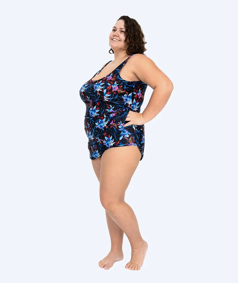 Watery Badeanzug mit Rock für Damen - Laguna - Arvin Blue