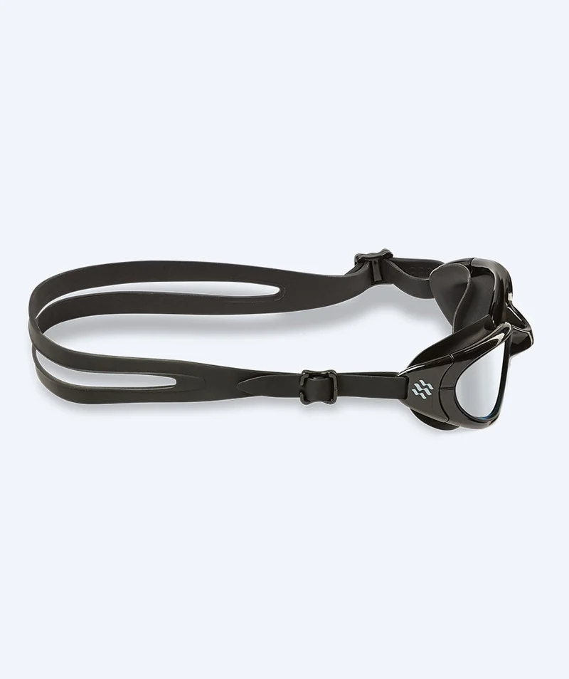 Watery Schwimmbrille für Kinder - Wade Mirror - Schwarz/Silber