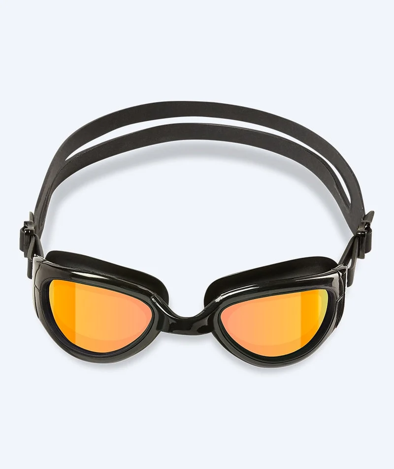 Watery Schwimmbrille für Freizeitschwimmer - Wade Mirror - Schwarz/Gold
