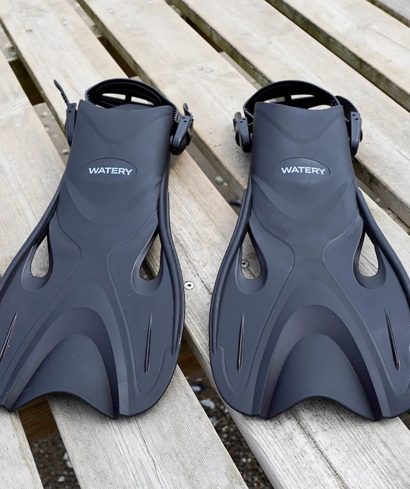 Watery Kurzflosse für Schwimmer - Fisher - Schwarz