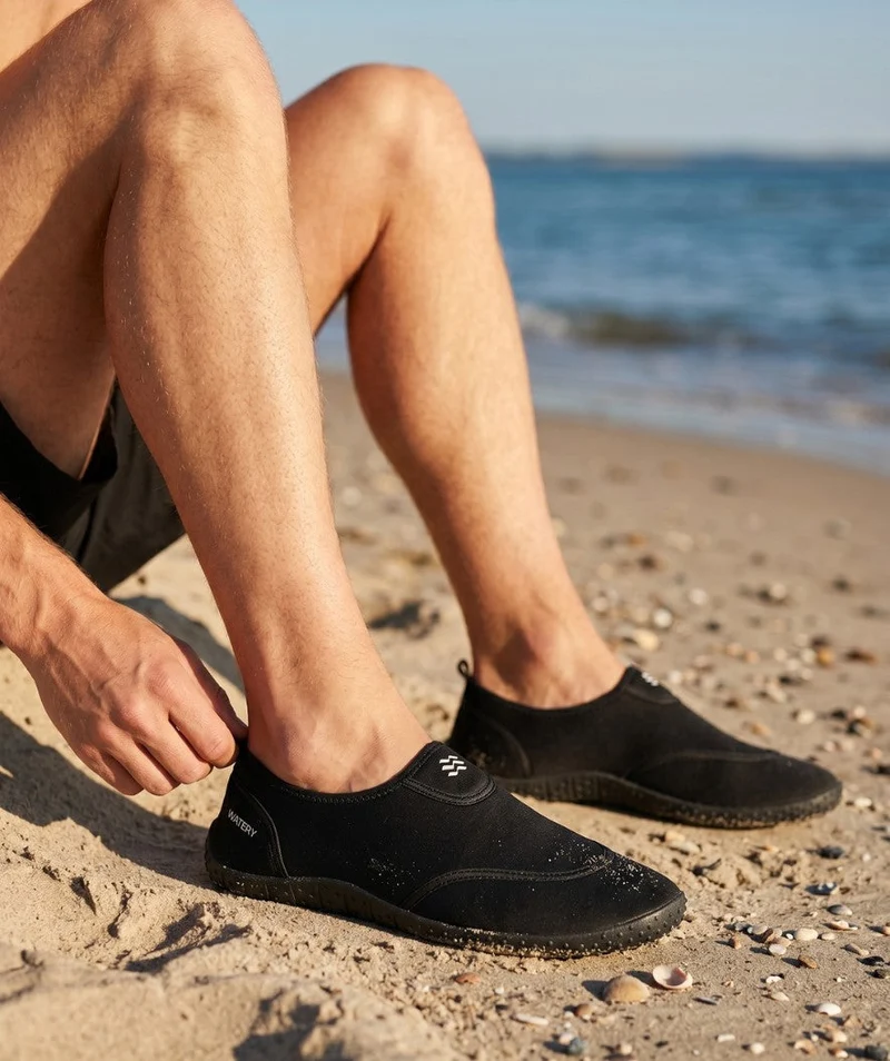 Watery Schwimmschuhe für Erwachsene - Rocky - Schwarz