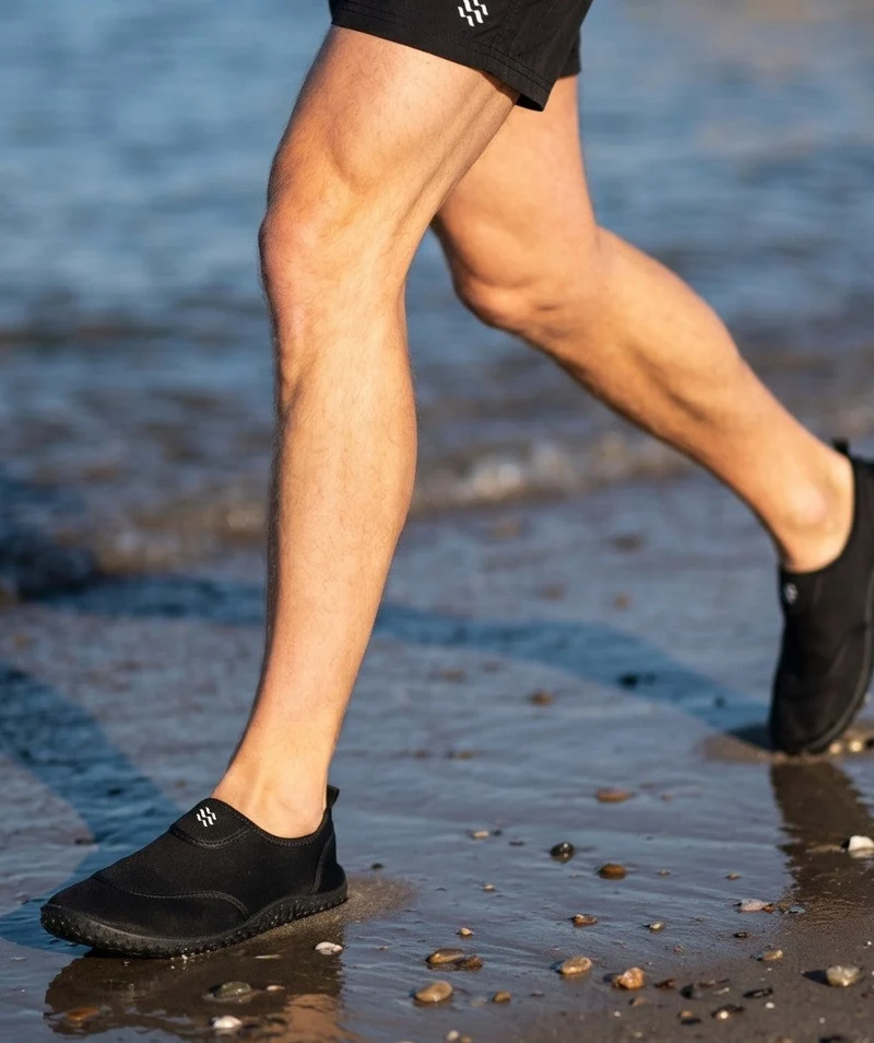 Watery Schwimmschuhe für Erwachsene - Rocky - Schwarz