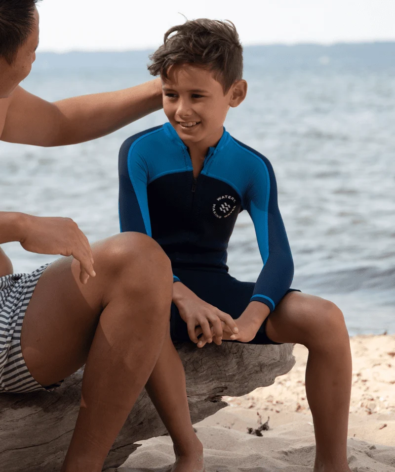 Watery UV Neoprenanzug für Kinder - Calypso Full-Body - Grün/Schwarz