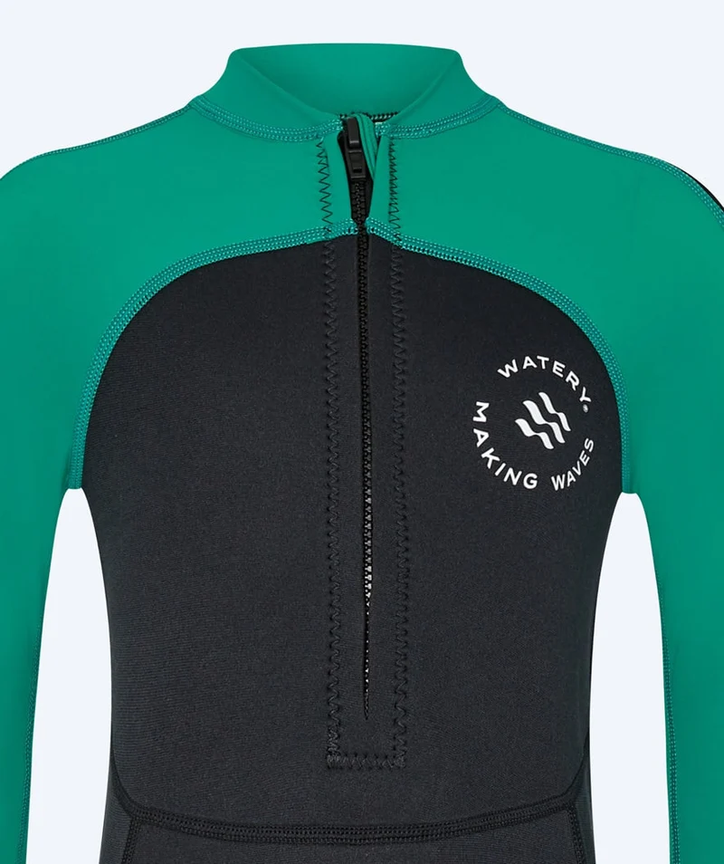 Watery UV Neoprenanzug für Kinder - Calypso Full-Body - Grün/Schwarz