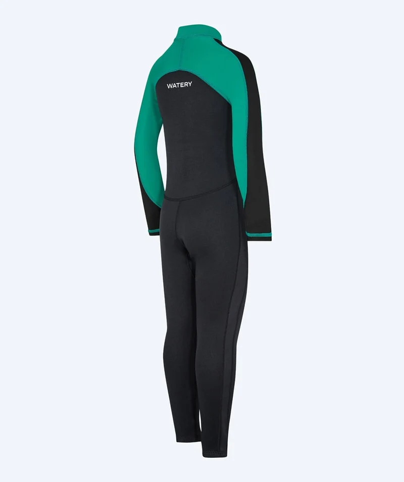 Watery UV Neoprenanzug für Kinder - Calypso Full-Body - Grün/Schwarz