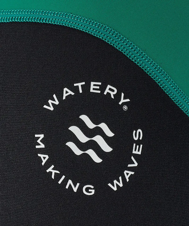 Watery UV Neoprenanzug für Kinder - Calypso Full-Body - Grün/Schwarz