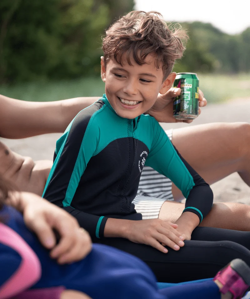 Watery UV Neoprenanzug für Kinder - Calypso Full-Body - Grün/Schwarz
