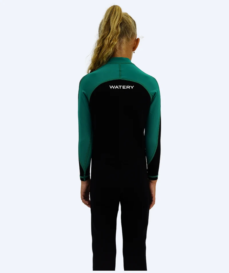 Watery UV Neoprenanzug für Kinder - Calypso Full-Body - Grün/Schwarz