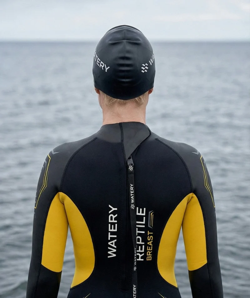 Watery Neoprenanzug für Damen - Reptile Breast - Gelb