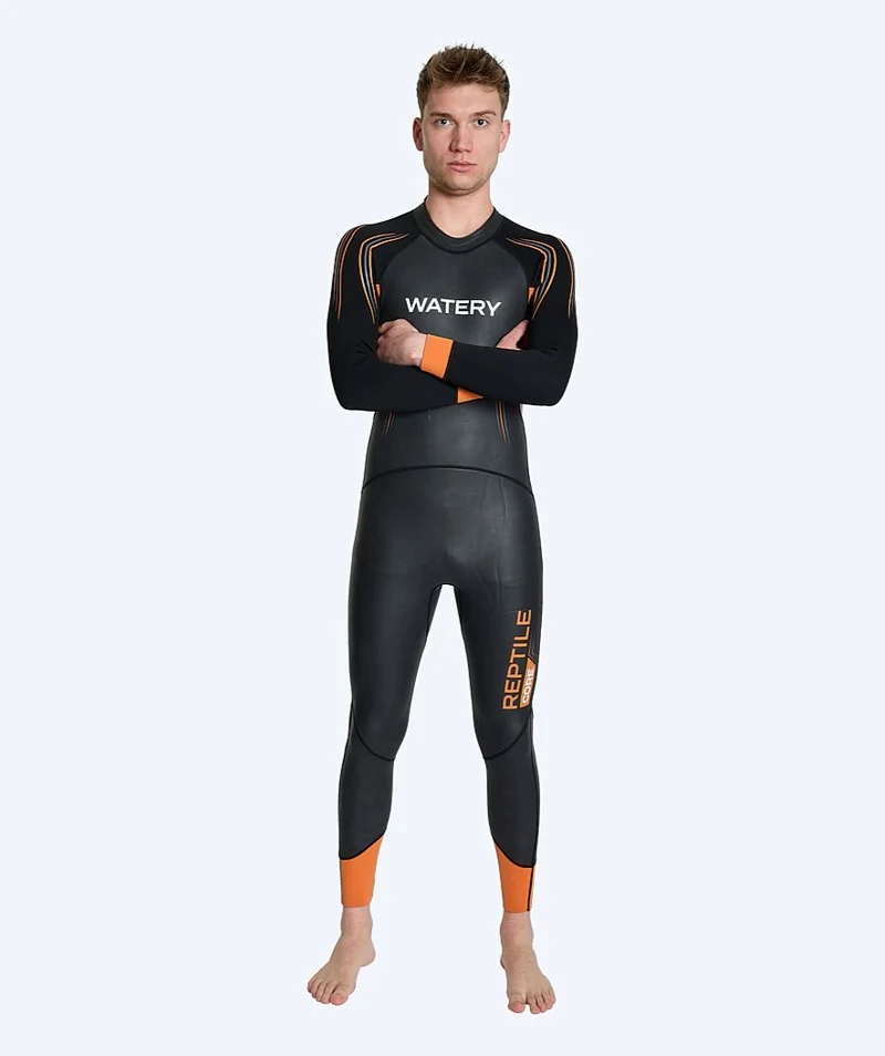 Watery Neoprenanzug für Herren - Reptile Core - Schwarz/Orange