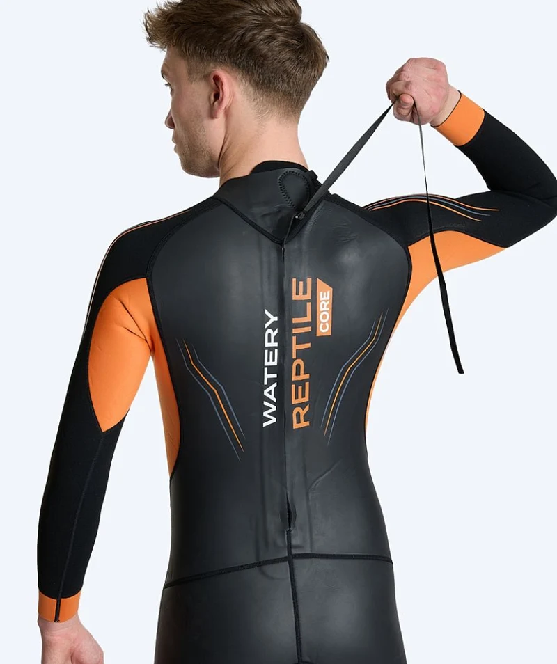 Watery Neoprenanzug für Herren - Reptile Core - Schwarz/Orange
