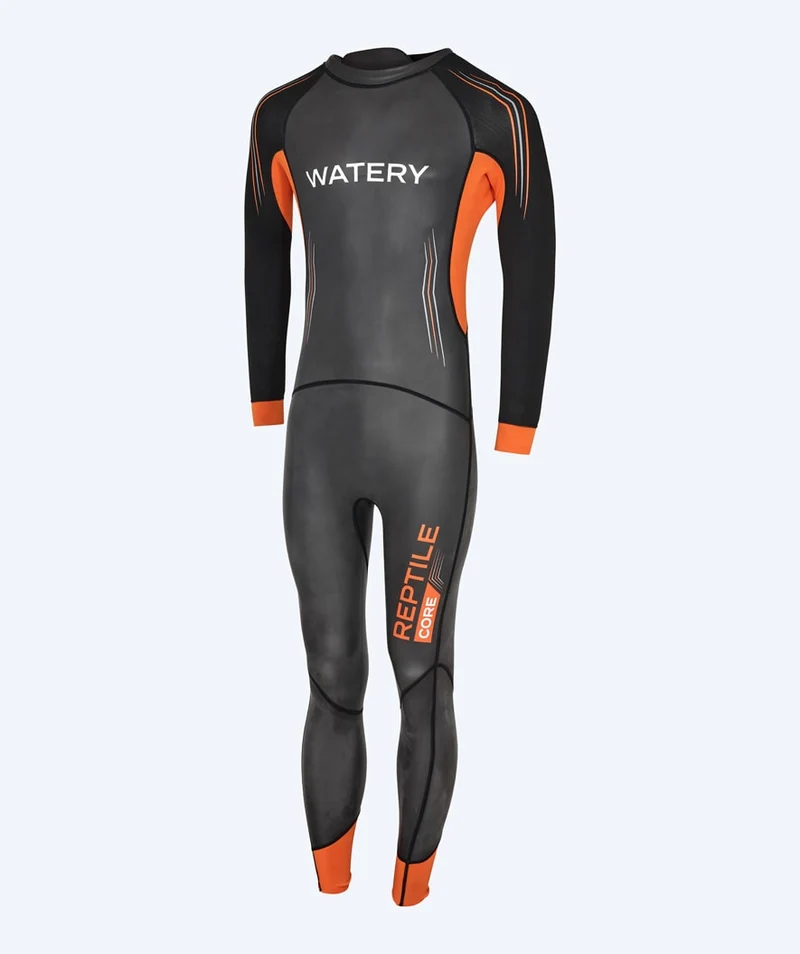 Watery Neoprenanzug für Herren - Reptile Core - Schwarz/Orange
