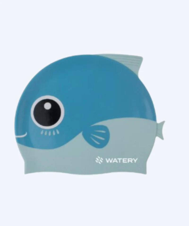 Watery Badekappe für Kinder - Fishi - Blue Fish