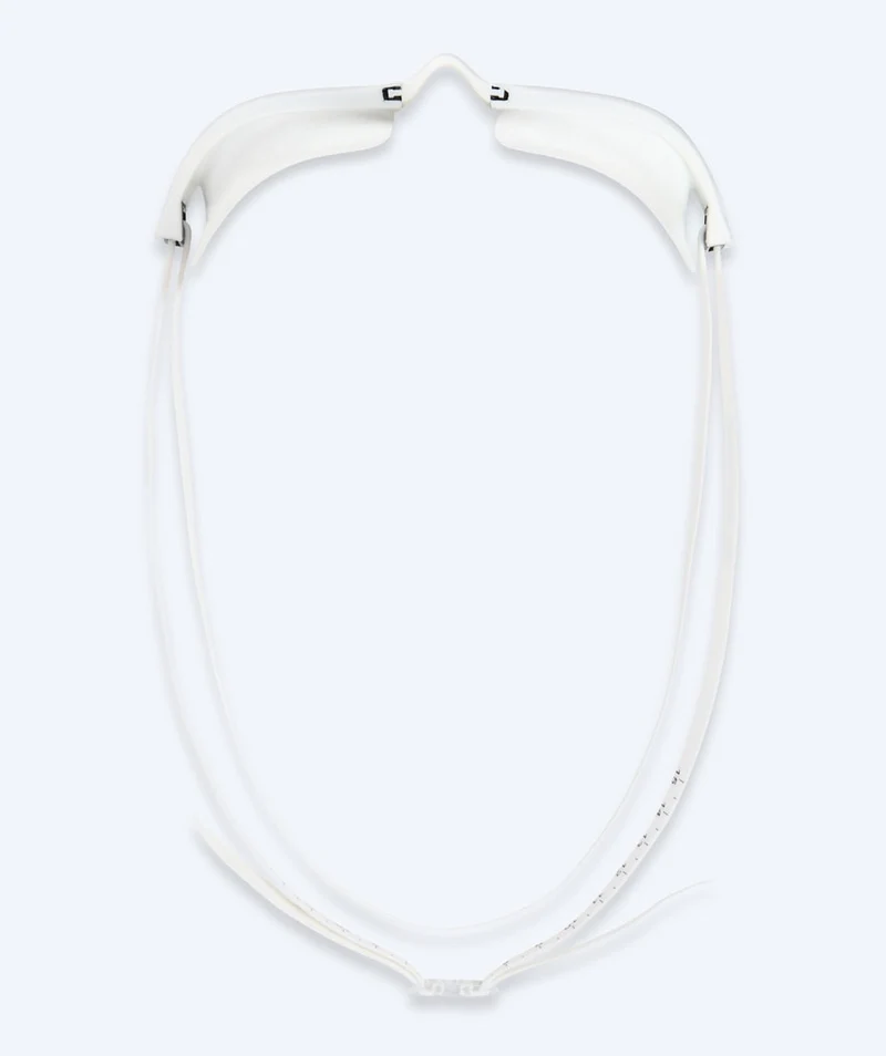Watery Elite Schwimmbrillen - Storm Racer Mirror - Weiß/Silber