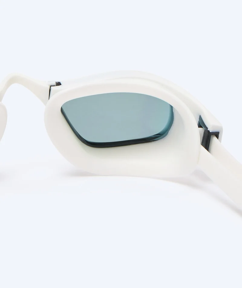 Watery Elite Schwimmbrillen - Storm Racer Mirror - Weiß/Blau