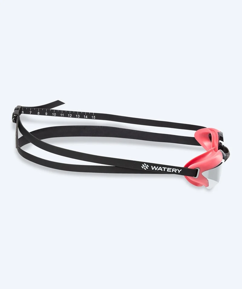 Watery Elite Schwimmbrillen - Poseidon Ultra Mirror - Rosa/Silber